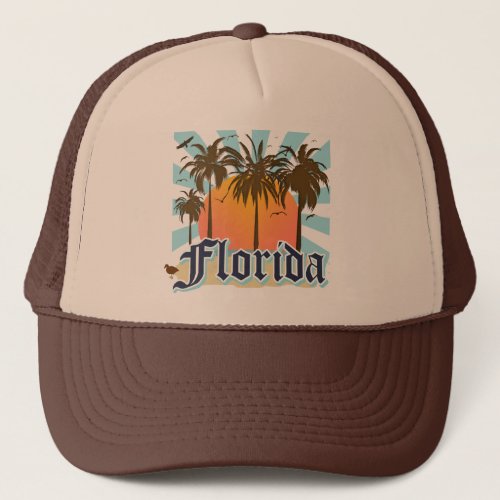 Florida The Sunshine State USA Trucker Hat