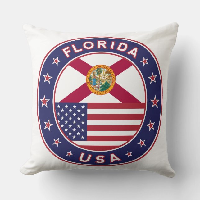 Florida Throw Pillow (Front)