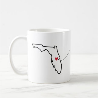 Florida to Michigan - Heart2Heart Coffee Mug