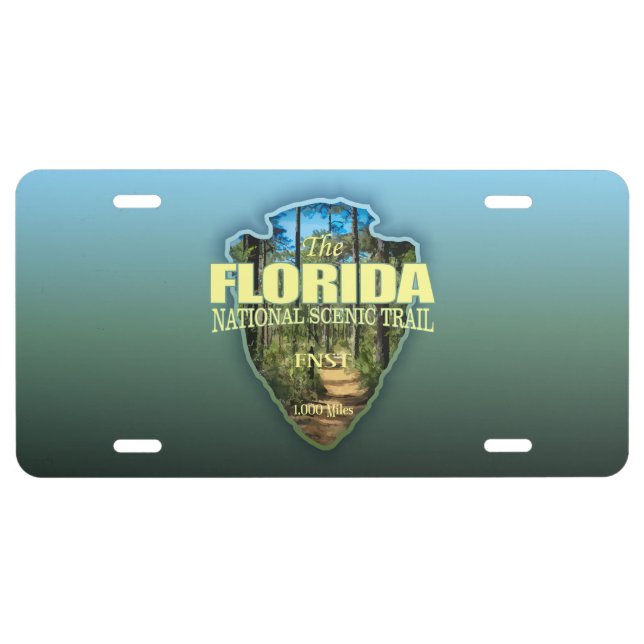 Florida Trail (arrowhead) License Plate (Front)