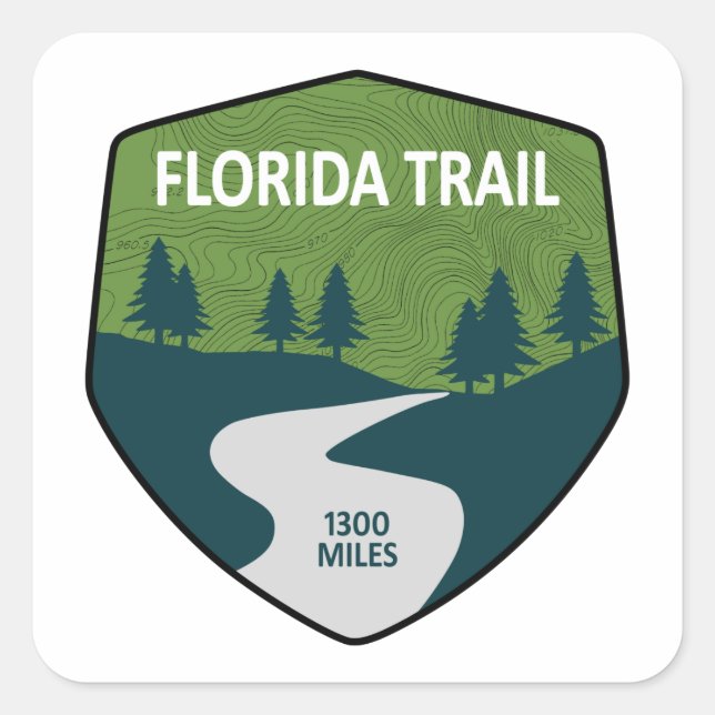 Florida Trail Square Sticker (Front)