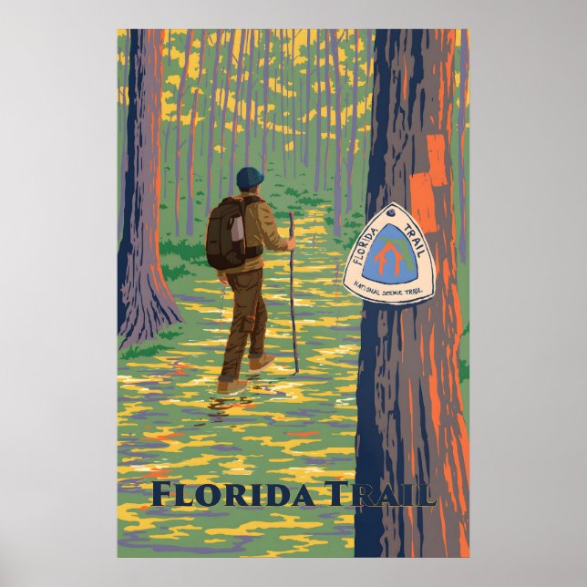 Florida Trail Travel Poster (Front)