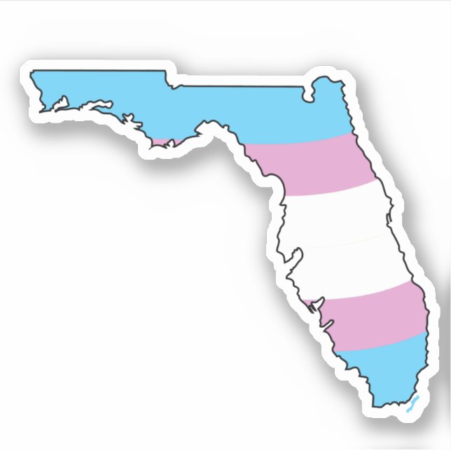 Florida Trans Pride Sticker (Front)