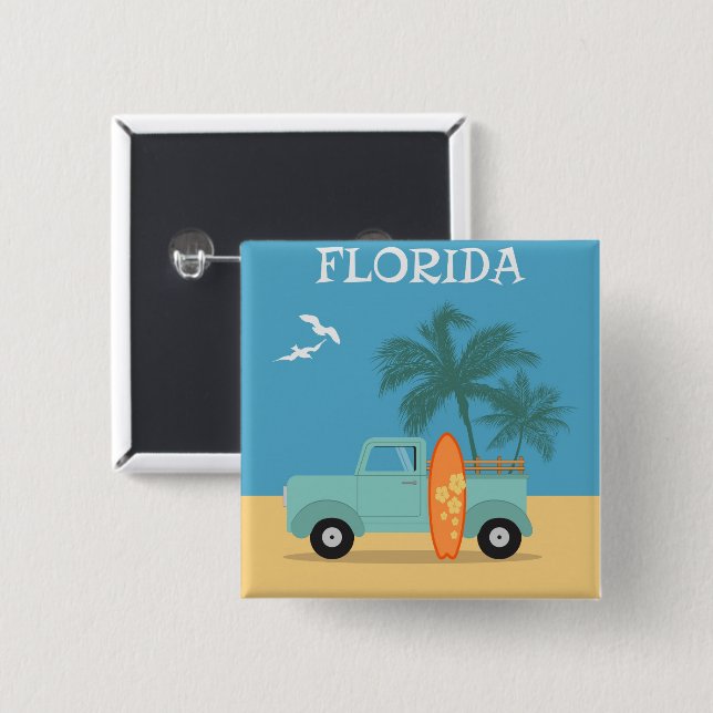 Florida:Travel Button (Front & Back)