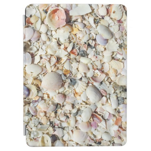 Florida Tropical Sea Shells Beach Shell Background iPad Air Cover | Zazzle