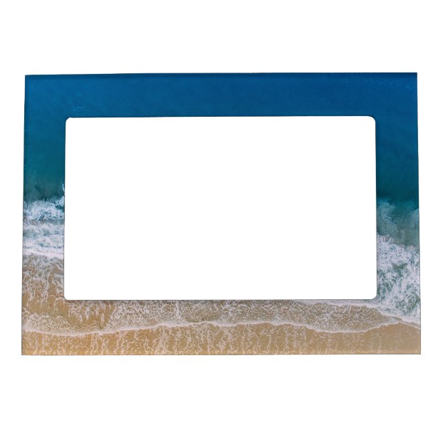 Florida Turquoise Blue Sea Sandy Beach Magnetic Frame (Front)
