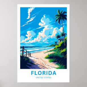 Florida United States Travel Print