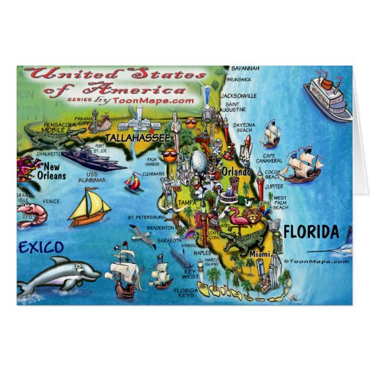 Florida USA Card (Front Horizontal)