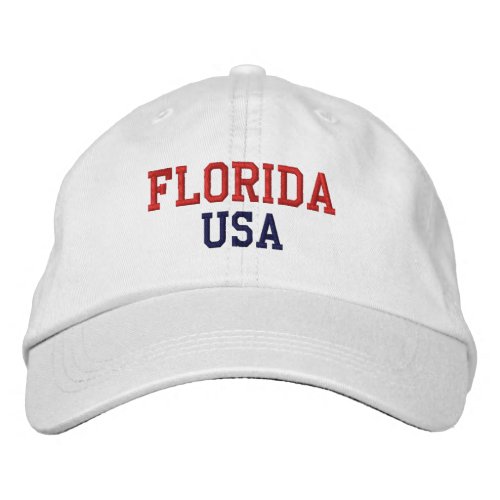 Florida USA Embroidered Baseball Hat