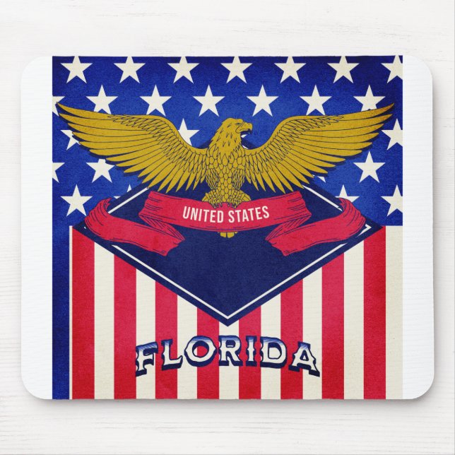 Florida USA Flag Mouse Pad (Front)