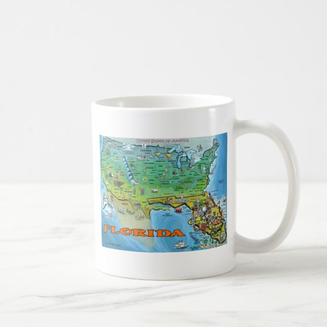 Florida USA Map Coffee Mug (Right)