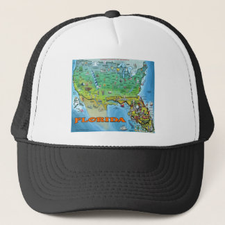 Florida USA Map Trucker Hat