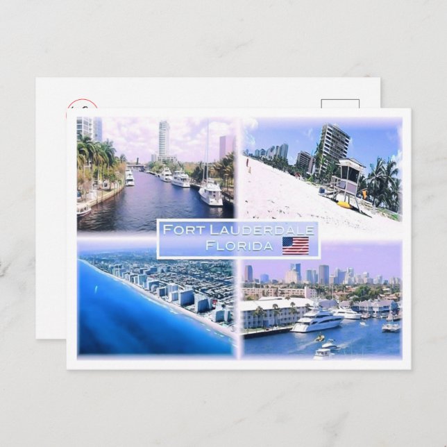 Florida - Usa - Mosaic - Postcard (Front/Back)