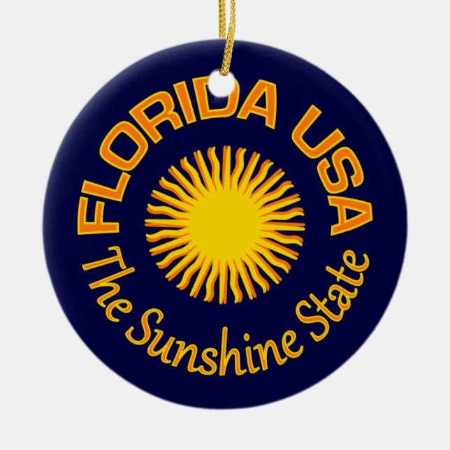 Florida USA ornament - customize (Front)
