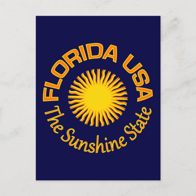 Florida USA postcard - customize (Front)