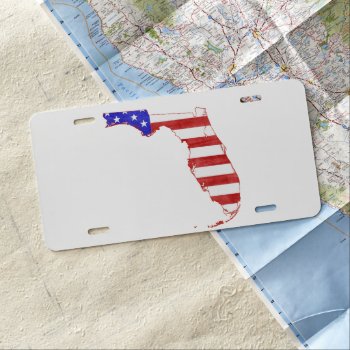 Florida Usa Silhouette State Map License Plate by PNGDesign at Zazzle