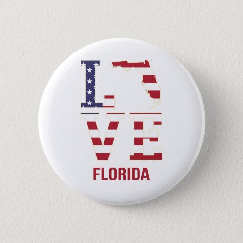 Florida USA State Love Button