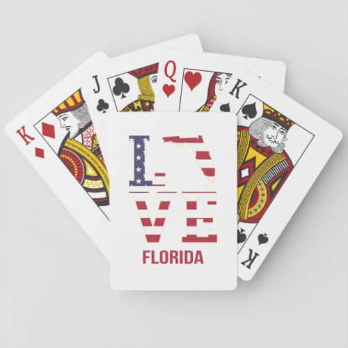 Florida USA State Love Playing Cards