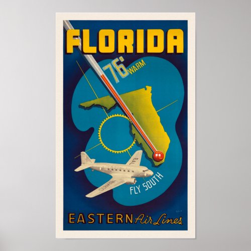 Florida USA Vintage Poster 1938