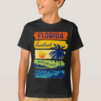 Florida Vacation 2026 Sea Sand Beach Summer Trip T-Shirt
