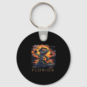 Florida Vacation Cute Alligator  Keychain