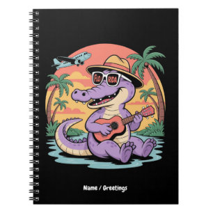 Florida Vacation Cute Cool Summer Alligator Funny Notebook