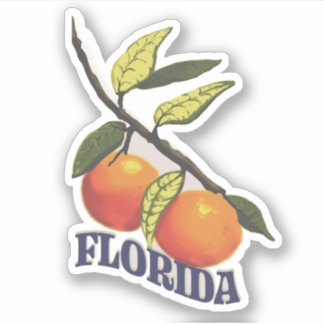 Florida Vintage Oranges Sticker