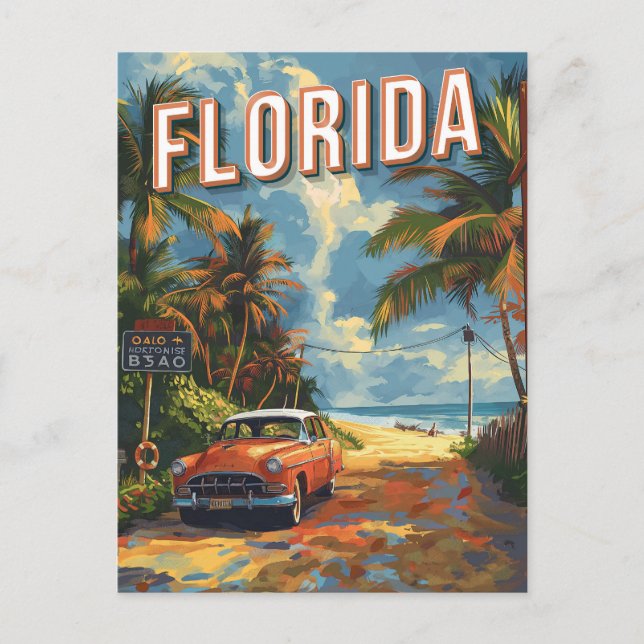 Florida Vintage Postcard (Front)