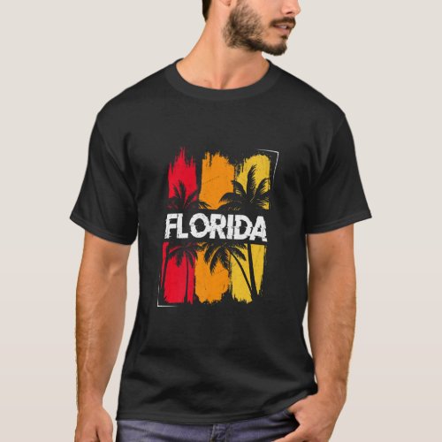 Florida Vintage Retro Tropical Summer FL Miami Flo T_Shirt