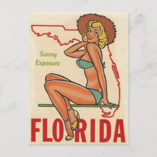 FLORIDA VINTAGE TRAVEL POSTCARD
