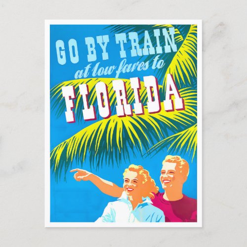 Florida vintage travel postcard