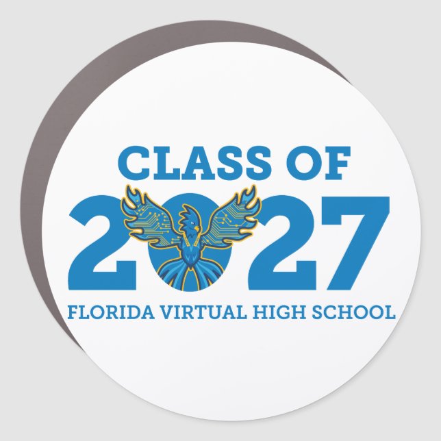 Florida Virtual HS Class of 2027 Car Magnet  (Front)