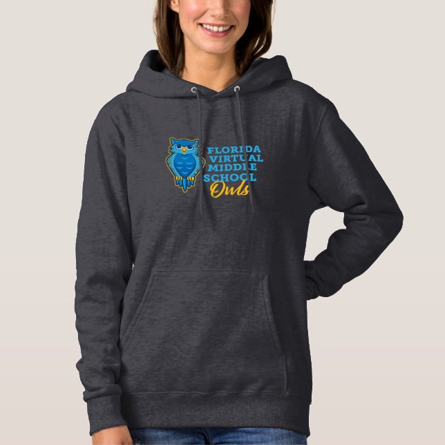 Florida Virtual Middle School Owls Hoodie - Gray (Front)
