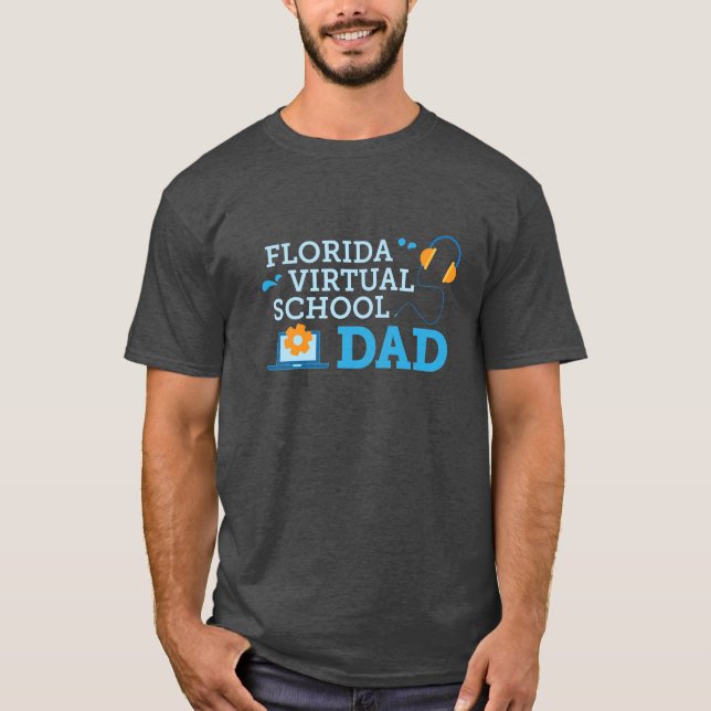Florida Virtual School Dad T-Shirt (Gray) (Front)