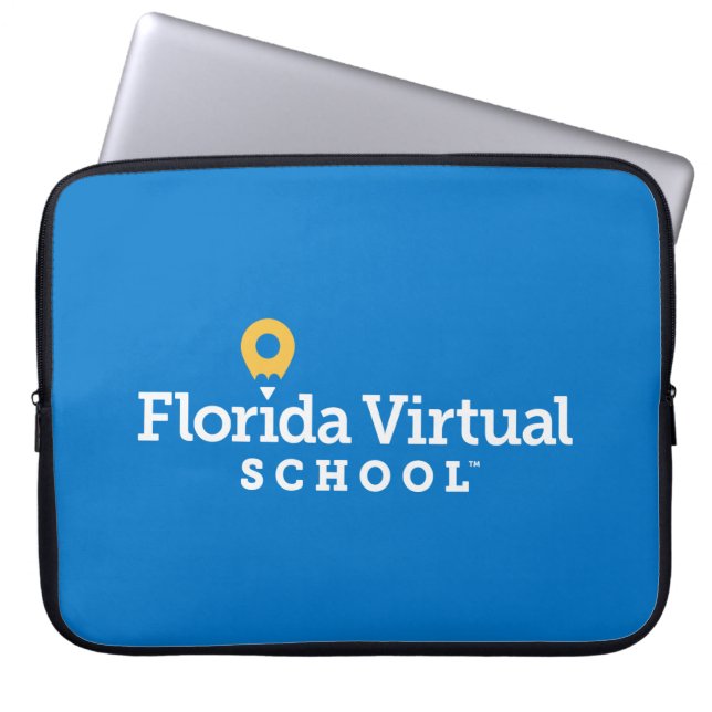 Florida Virtual School Laptop Sleeve, Royal Sleeve (Front)