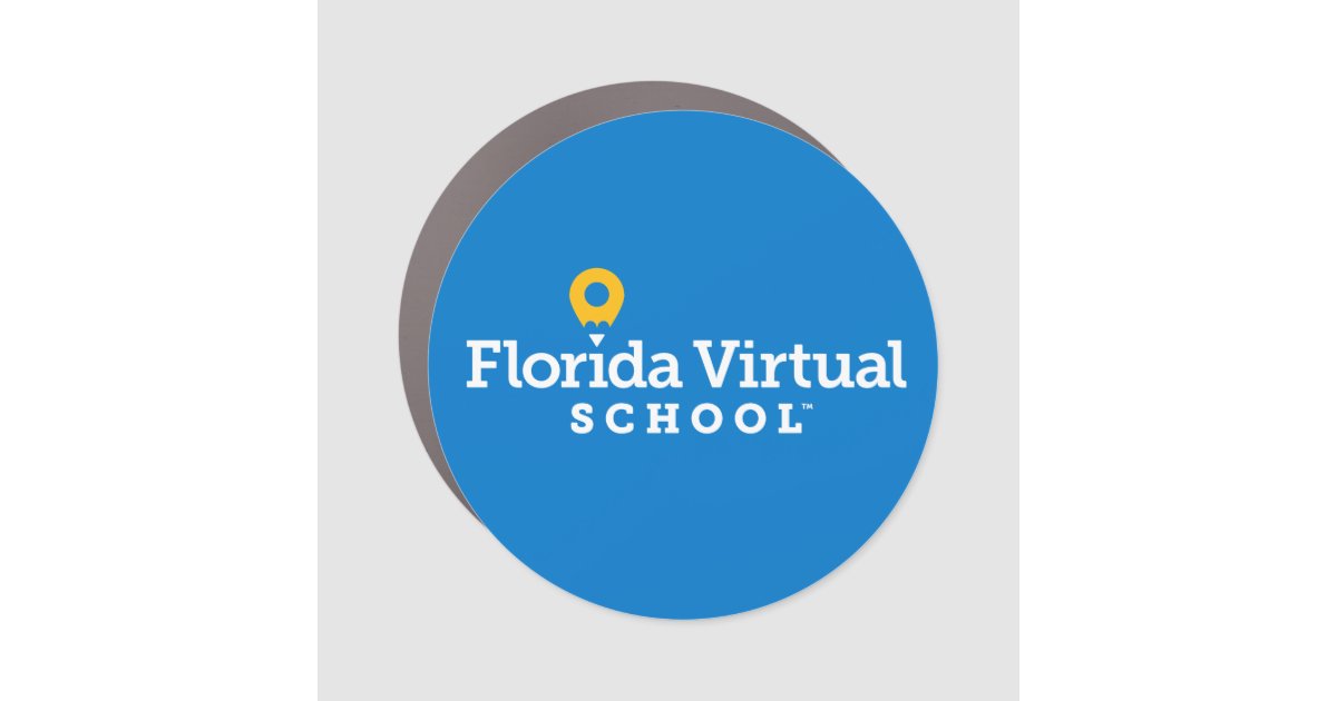 Florida Virtual School Logo Car Magnet | Zazzle