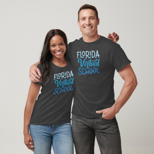 Florida Virtual School T_Shirt Charcoal Gray