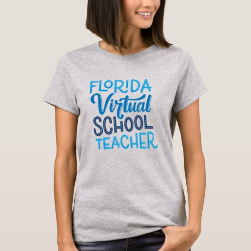 Florida Virtual School Teacher Gray T_Shirt 