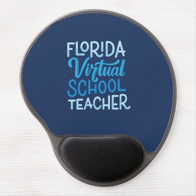 Florida Virtual School Teacher Mouse Pad (Navy) (Front)