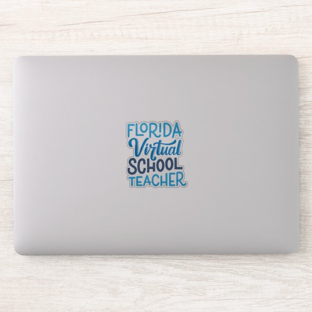 Florida Virtual School Teacher Vinyl Sticker (Computer)