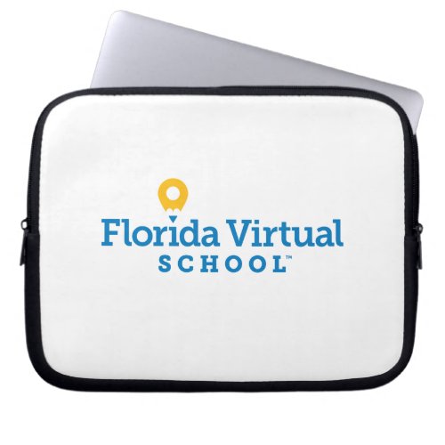 Florida Virtual School White Laptop Sleeve