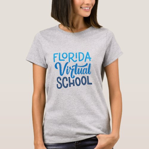 Florida Virtual School Womens T_Shirt Gray