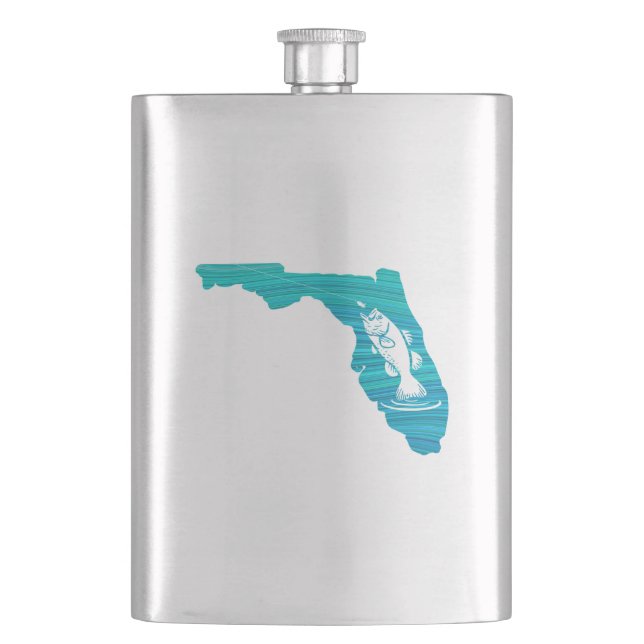 Florida Wave Fishing Flask (Front)