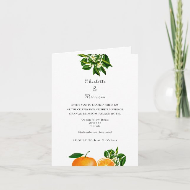 Florida Wedding Destination Invitations (Front)
