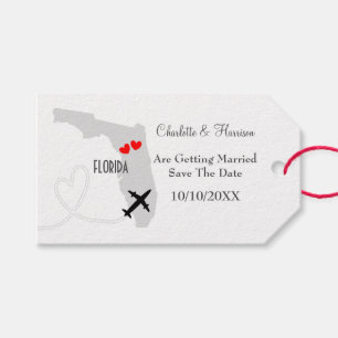 Florida Wedding Save The Date Gift Tags