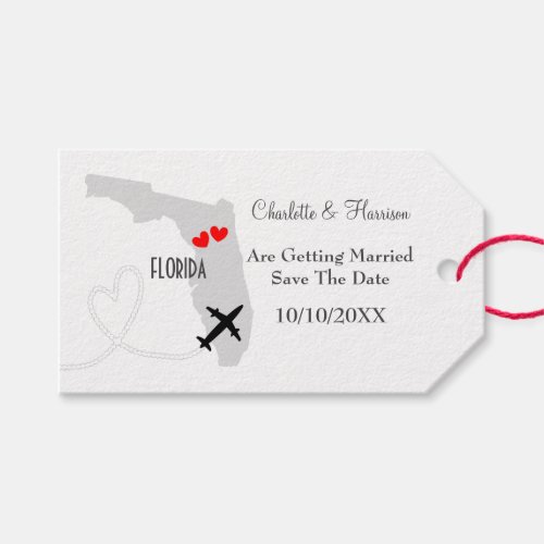 Florida Wedding Save The Date Gift Tags