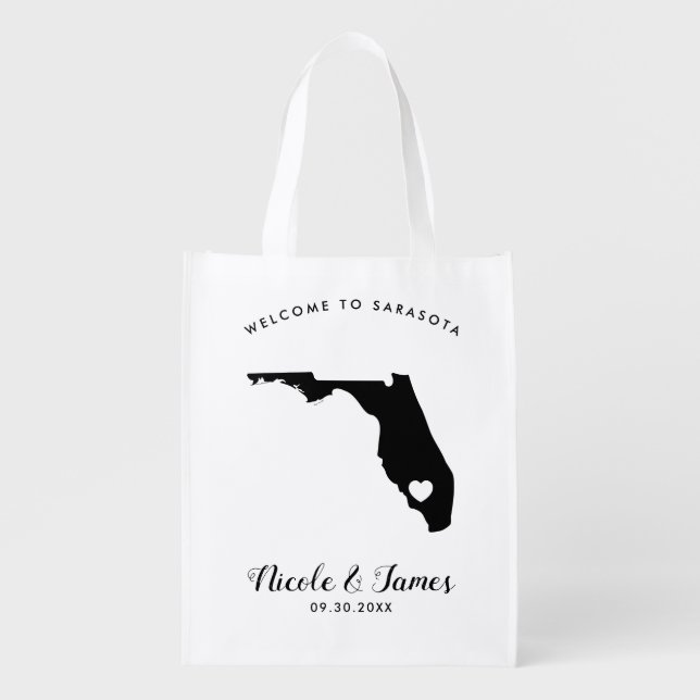 Florida Wedding Welcome Bag for Hotel Guests (Front)