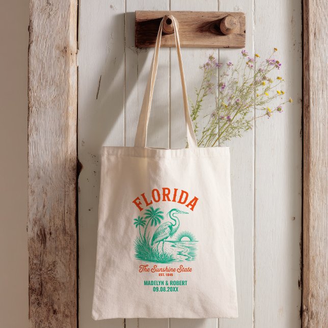 Florida Wedding Welcome Gift Bridesmaid, Guests Tote Bag (Creator Uploaded)