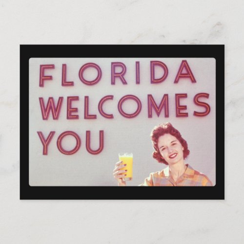 Florida Welcomes You Postcard