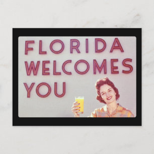 Florida Welcomes You Postcard